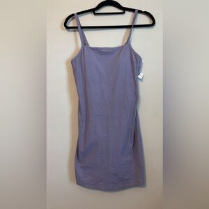 FLZ Lilac Spaghetti-Strap Mini Dress with built in shorts Women’s size medium
